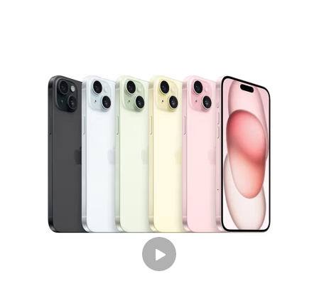 Apple/苹果 iPhone 15 Plus (A3096) 128GB 粉色支持移动联通电信5G 双卡双待手机