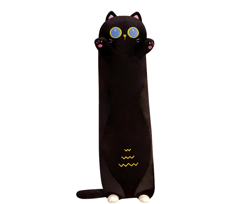日系品质可爱猫咪抱枕女生睡觉夹腿侧睡长条枕头床上靠枕